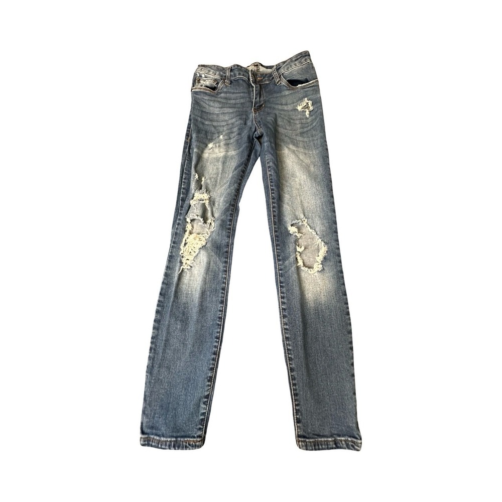 STS Blue Jeans Womens 28 Blue Piper Ankle Skinny Distressed Ripped Denim Pants